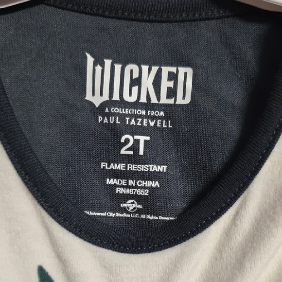 Wicked Kids Pajama‎ Set - Black, Pink & White with Matching Socks - Picture 3 of 5